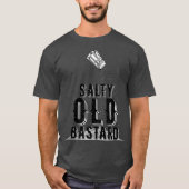 Grootpa Design Salty, oude bastaard T-shirt (Voorkant)