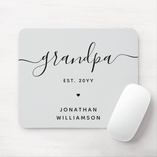 Grootpa Est aangepaste nieuwe opa-cadeaus Muismat (Met muis)