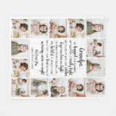 Grootpa Foto collage Fleece Blanket (Voorkant (Horizontaal))