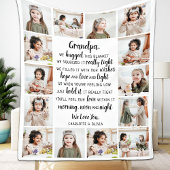 Grootpa Foto collage Fleece Blanket Deken