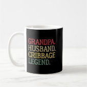 Grootpa Husband Cribbage Legend Cribbage B Koffiemok (Links)