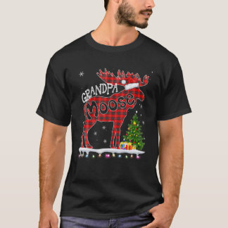 Grootpa Moose Matching Family Kerstkleden Pl T-shirt