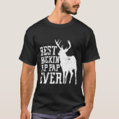 Grootpa pakt pap pap deer Hunting Gift Idee Bow T-shirt (Voorkant)