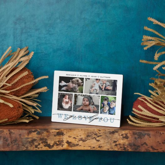 Grootpa Photo Collage Keepslag Fotoplaat (Zijkant)