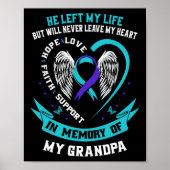Grootpa Suicide Awareness Prevention Memorial Grap Poster (Voorkant)