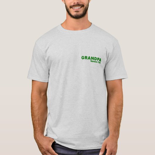 Grootpa versie 1.0 t-shirt (Voorkant)