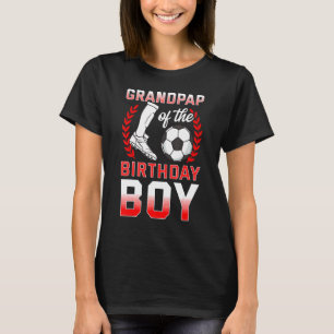 Grootpap van de Birthday Boy Soccer Player bday ce T-shirt