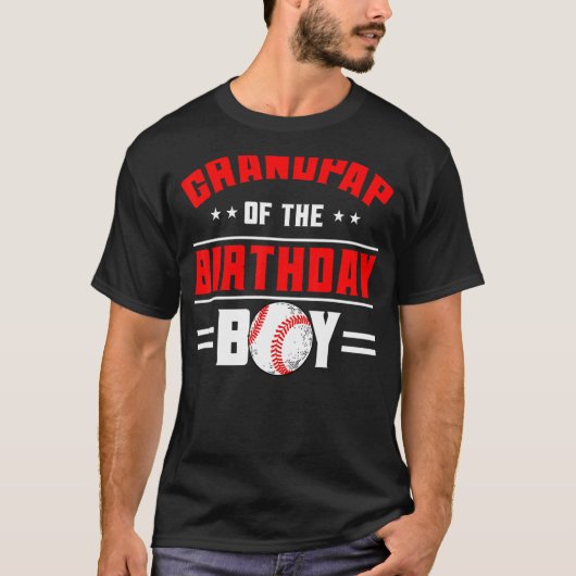Grootpap van de wedstrijd van de Baseball-jongen v T-shirt (Voorkant)
