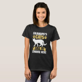 Grootpapa2019s Kat Is de Baas Hier Kat Grootpapa T-shirt (Voorkant volledig)