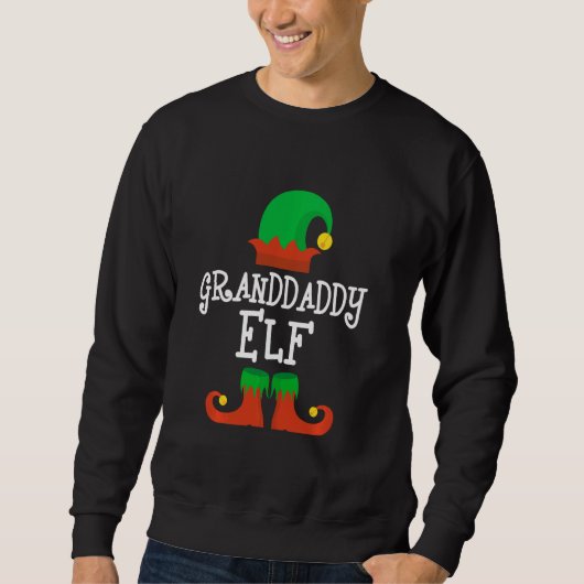 Grootpappa Elf met Kerstmis Funny Xmas Trui (Voorkant)