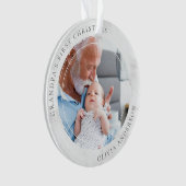 Grootpa's eerste kerstfoto Keepomwille Ornament (voorkant)