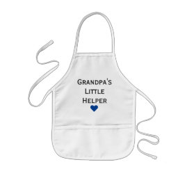 Grootpa's kleine helper kleinkinderen kinder schort