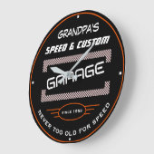 Grootpa's Speed and Custom Garage Grapny Old Sloga Grote Klok (Hoek)