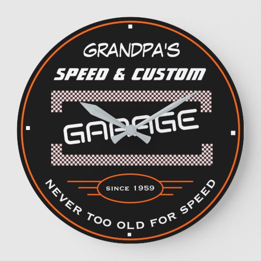 Grootpa's Speed and Custom Garage Grapny Old Sloga Grote Klok (Voorkant)