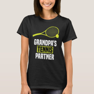 Grootpa's Tennis Partner Funny Tennis T-shirt