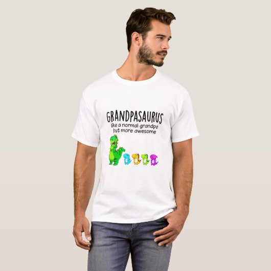 Grootpasaurus als een normale opa, maar meer aweso t-shirt (Voorkant volledig)