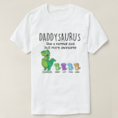 Grootpasaurus en Kinder gepersonaliseerd Shirt (Design voorkant)