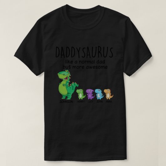 Grootpasaurus en Kinder persoonlijke T-shirt (Design voorkant)