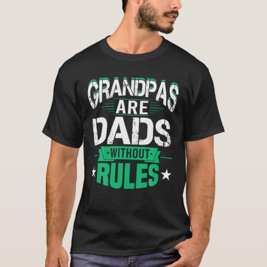 Grootpassen zonder regels Vaderdag-cadeau T-shirt (Voorkant)