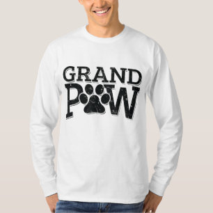 Grootpaw Dog Grandpa Grand Paw Gifts Mannen Pap Fa T-shirt