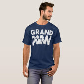 Grootpaw Dog Grandpa's Grand Paw Gifts Mannen T-shirt (Voorkant volledig)