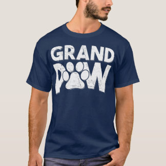 Grootpaw Dog Grandpa's Grand Paw Gifts Mannen T-shirt
