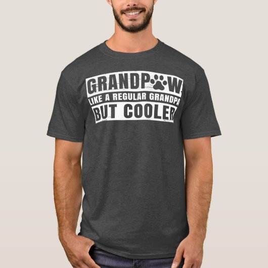 Grootpaw Mannen Grand Paw Regular Grandpa Dog T-shirt (Voorkant)