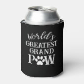 Grootpaw Worlds Greatest Grand Paw Funny Dogs Blikjeskoeler (Blikje Voorkant)