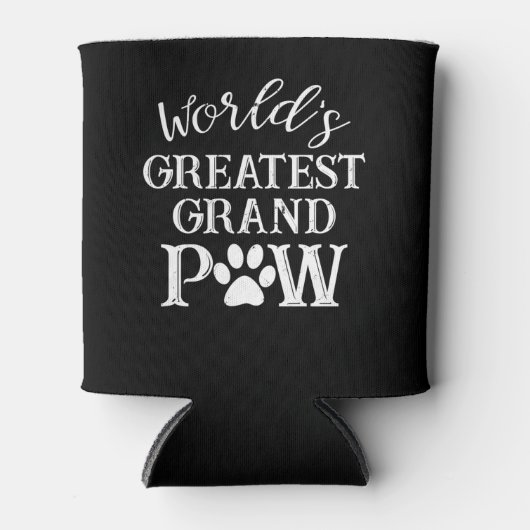 Grootpaw Worlds Greatest Grand Paw Funny Dogs Blikjeskoeler (Voorkant)