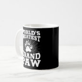 Grootpaw Worlds Greatest Grand Paw Funny Dogs Koffiemok (Voorkant links)