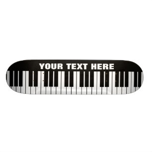 Grootpiansleutels aangepast ontwerp skateboard dek