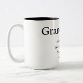 Grootpoppa Coffee Mok, weinig koeler dan opa Tweekleurige Koffiemok (Links)
