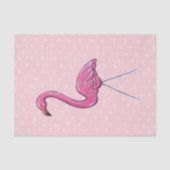 Grootroze flamingo weefselcadeaupapier tissuepapier (Voorkant)