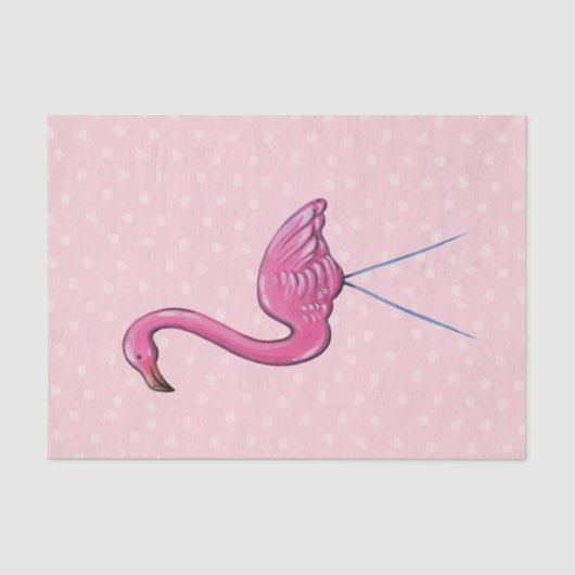 Grootroze flamingo weefselcadeaupapier tissuepapier (Voorkant)