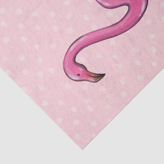 Grootroze flamingo weefselcadeaupapier tissuepapier (Detail)