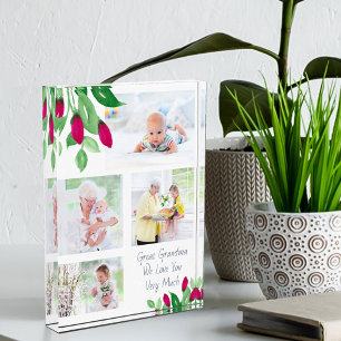 Grootroze rosebuds 4 Afbeelding Fotoblokken