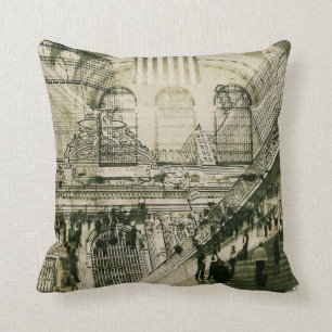groots centraal station, NYC toss pillow Kussen
