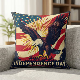 Groots feest: Onafhankelijkheidsdag Eagle Pillow Kussen