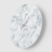 groots wit ontwerp voor muziek in marmer grote klok (Hoek)