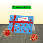 Grootsblauw kerstpakket feestdagen kaart