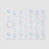 Grootsbloemige Gebloemde Gepersonaliseerde Tissuepapier (Voorkant)