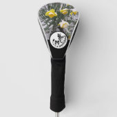 Grootschalig gepotte Silhouette Monogram foto Golfheadcover (Voorkant)