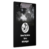 Grootschalig gepotte Silhouette Monogram foto Klembord (Rechts)