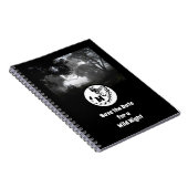 Grootschalig gepotte Silhouette Monogram foto Notitieboek (Rechterzijde)