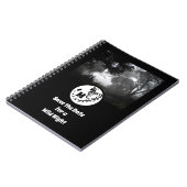 Grootschalig gepotte Silhouette Monogram foto Notitieboek (Linkerzijde)