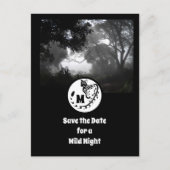 Grootschalig gepotte Silhouette Monogram foto Uitnodiging Briefkaart (Voorkant)