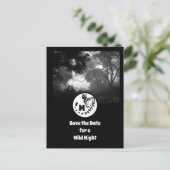 Grootschalig gepotte Silhouette Monogram foto Uitnodiging Briefkaart (Staand voorkant)