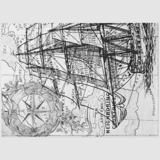 Grootschalige  Decoupage Kaarten voor Artiesten c Tissuepapier (Voorkant)