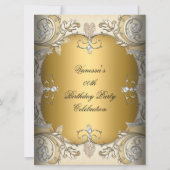 Grootschalige feestdag Sepia Coffee Gold Kaart (Voorkant)