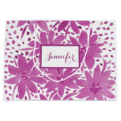 Grootschalige, speciaal voor meisjes bestemde, roz groot cadeauzakje (Voorkant)